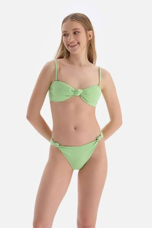 Dagi Green Strapless Bikini Top