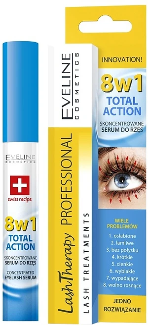 EVELINE Total Action – sérum na řasy 8v1 10 ml