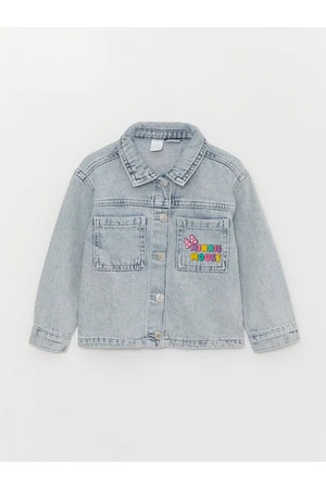 LC Waikiki Printed Jean Jacket for Baby Girl