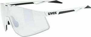 UVEX Pace Perform Small V White Mat/Variomatic Litemirror Silver Lunettes vélo