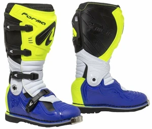 Forma Boots Terrain Evolution TX Yellow Fluo/White/Blue 45 Bottes de moto