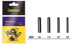 Delphin spojky Single CRIMPS 1.4mm/40ks