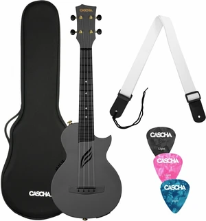 Cascha HH 2258E Ukelele de concierto Black