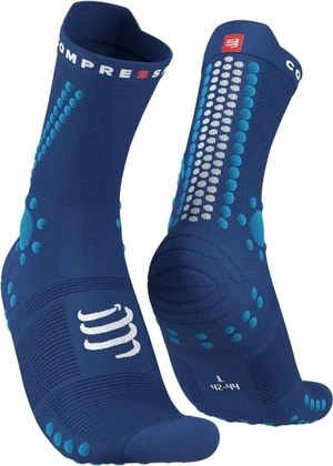 Compressport Pro Racing v4.0 Trail Sodalite/Fluo Blue T3 Calcetines para correr