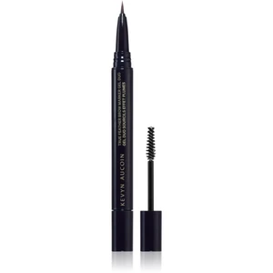 Kevyn Aucoin True Feather Brow Marker Gel Duo fix na obočie s kefkou odtieň Brunette 0,4 ml