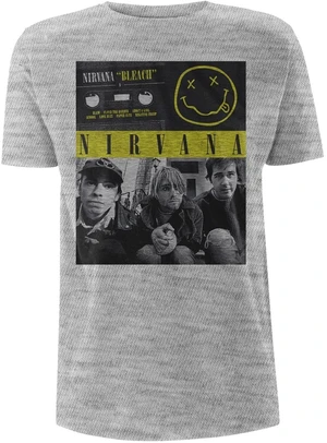 Nirvana Tričko Bleach Cassettes Unisex Grey L