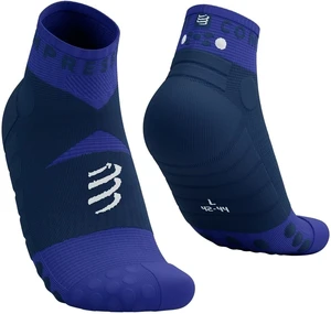 Compressport Ultra Trail Low Dazzling Blue/Dress Blues/White T1 Laufsocken