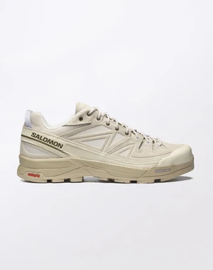 Salomon X-Alp Leather Almond Milk/Whpep/Burnto 46