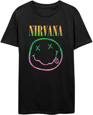 Nirvana Ing Sorbet Ray Happy Face Unisex Black XL