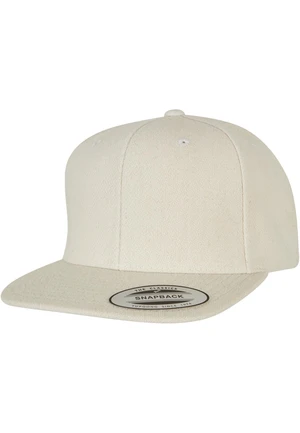 Melton Wool Snapback White