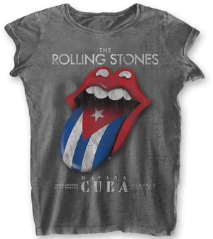 The Rolling Stones T-shirt Havana Cuba Womens Charcoal Grey M