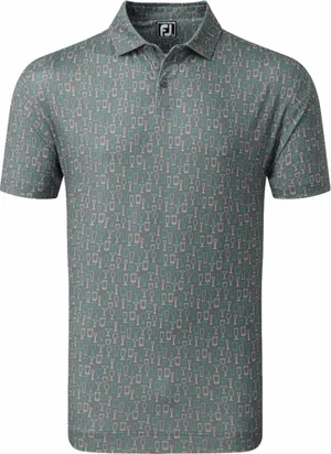 Footjoy Glass Print Mens Lava XL Polo košeľa