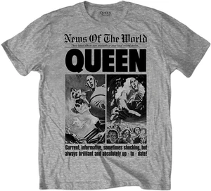 Queen T-shirt News of the World 40th Front Page Unisex Grey L