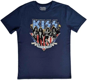 Kiss T-shirt Americana Unisex Denim Blue L