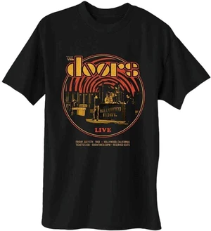 The Doors Maglietta 68 Retro Circle Unisex Black S