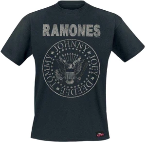 Ramones Camiseta de manga corta Seal Hey Ho Unisex Black S