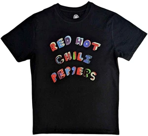 Red Hot Chili Peppers Camiseta de manga corta Colourful Letters Unisex Black S