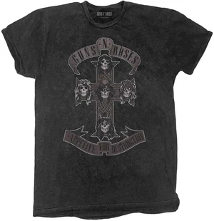 Guns N' Roses Koszulka Monochrome Cross Unisex Dip-Dye on Black 2XL