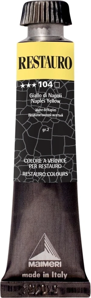 Maimeri Varnish Restauro Vopsea de restaurare Naples Yellow 104 20 ml 1 buc