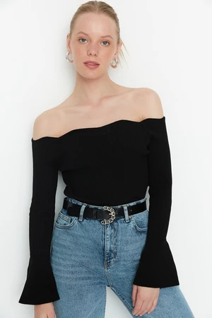 Trendyol Black Carmen Collar Knitwear Sweater