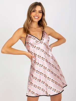 Light pink nightgown with straps