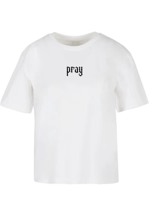 Women's T-shirt Praying Hands white