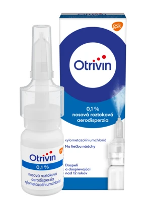 OTRIVIN 0,1 % nosový sprej, nádcha a upchatý nos 10 ml