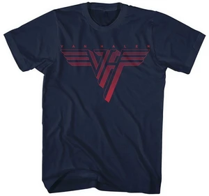 Van Halen Tričko Classic Red Logo Unisex Navy Blue XL