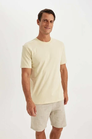 DEFACTO New Regular Fit Crew Neck Basic Short Sleeve T-Shirt