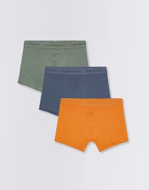 Organic Basics Core Trunks 3-Pack Seaweed / Ocher / Rainy Blue M