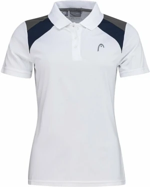 Head Club Jacob 22 Tech Polo Shirt Women White/Dark Blue M Camiseta tenis