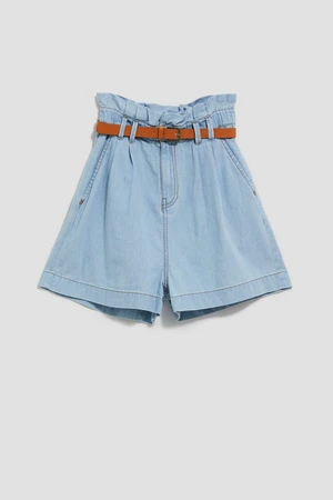 WOMEN'S SHORTS L-SH-4006 L.Blue