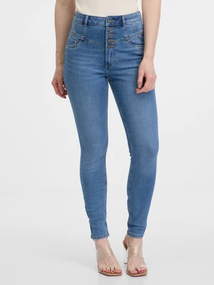 Orsay Modré dámské skinny fit džíny - Dámské