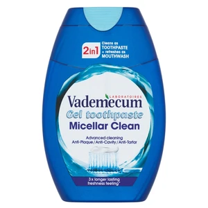 VADEMECUM Micellar Clean  2v1 Gelová zubní pasta 75 ml