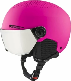 Alpina Zupo Visor Q-Lite Junior Ski helmet Pink Matt M Lyžařská helma