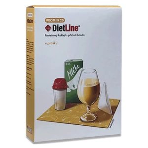 DIETLINE Protein 20 koktejl banán 3 sáčky