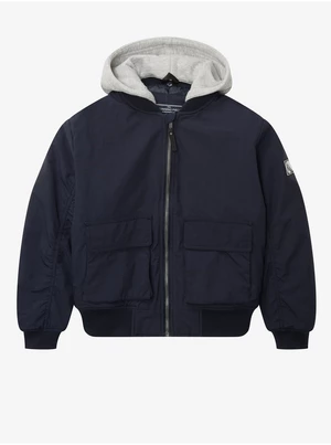 Dark blue boys' light hooded jacket Tom Tailor - Boys