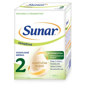 SUNAR Sensitive 2 pokračovacie dojčenské mlieko 6m+ 500 g