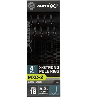 Matrix náväzec mxc-2 x-strong pole rig barbless 10 cm - size 16 0,165 mm