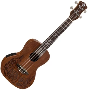 Luna Lizard Lizard/Leaf design Ukulele koncertowe