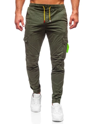 Zelené pánské jogger kapsáče Bolf R8702