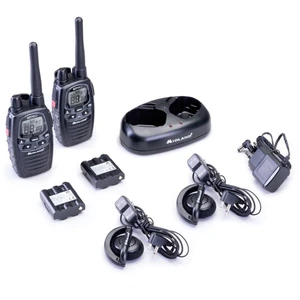 Midland G7 Pro 2er Kofferset, PMR446 Doppelstandlader, MA24-L Headsets C1090.18 PMR rádiostanica/vysielačka sada 2 ks