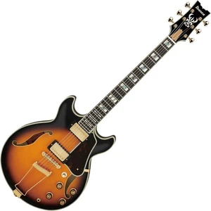 Ibanez AM2000H-BS Brown Sunburst Semiakustická gitara