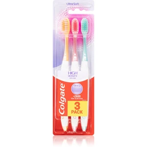 Colgate High Density 3 pack zubní kartáček ultra soft 3 ks