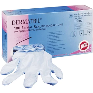 KCL Dermatril 740-7 100 ks nitril jednorazové rukavice Veľkosť rukavíc: 7, S EN 374