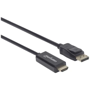 Manhattan DisplayPort / HDMI káblový adaptér #####DisplayPort Stecker, #####HDMI-A Stecker 1.80 m čierna 153201  #####Di