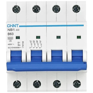 Chint 179738 NB1-63 4P B63 6kA DB elektrický istič    4-pólové 63 A  240 V, 415 V