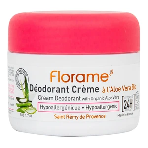 Deodorant krémový 24h hypoalergenní s aloe vera 50 g BIO   FLORAME