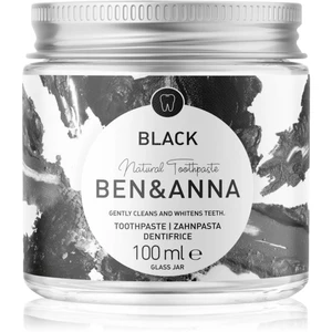 BEN&ANNA Natural Toothpaste Black zubní pasta ve skleněné dóze s aktivním uhlím 100 ml