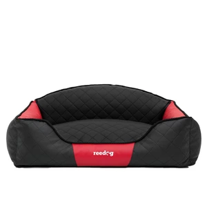 Pelíšek pro psa Reedog Black & Red Sofa - L